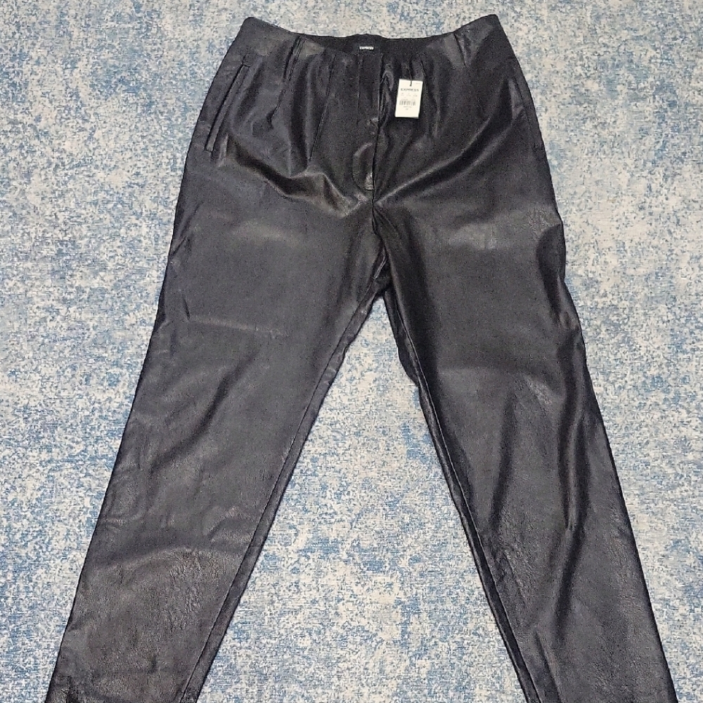 Express Women's Dark Leather Pants